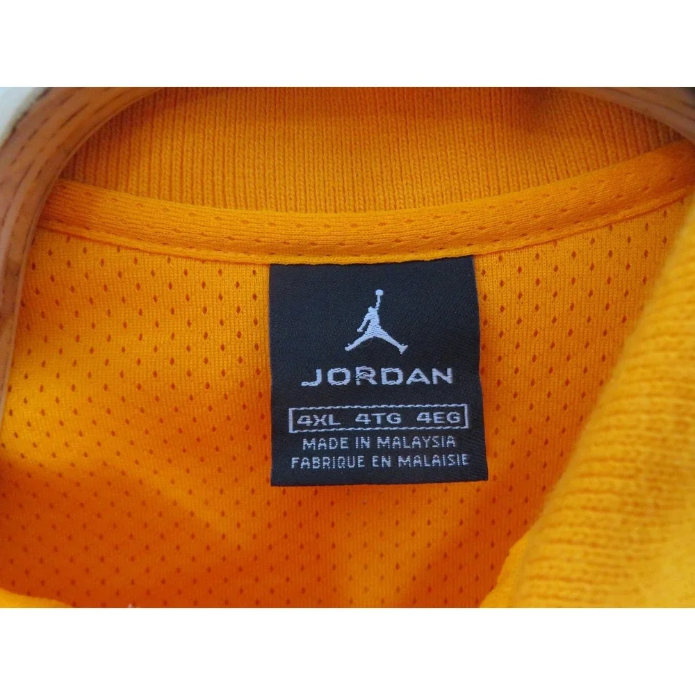Vintage Air Jordan Polo Shirt Mens 4XL Orange Jumpman 23 Basketball Embroidered